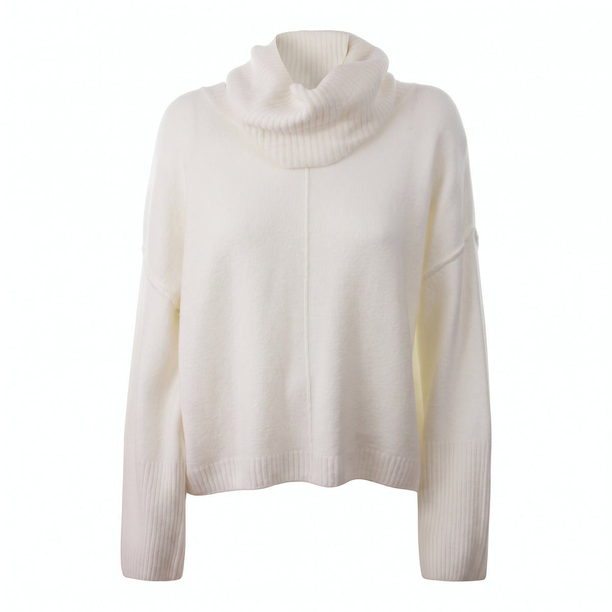 Maglia girocollo con collo removibile