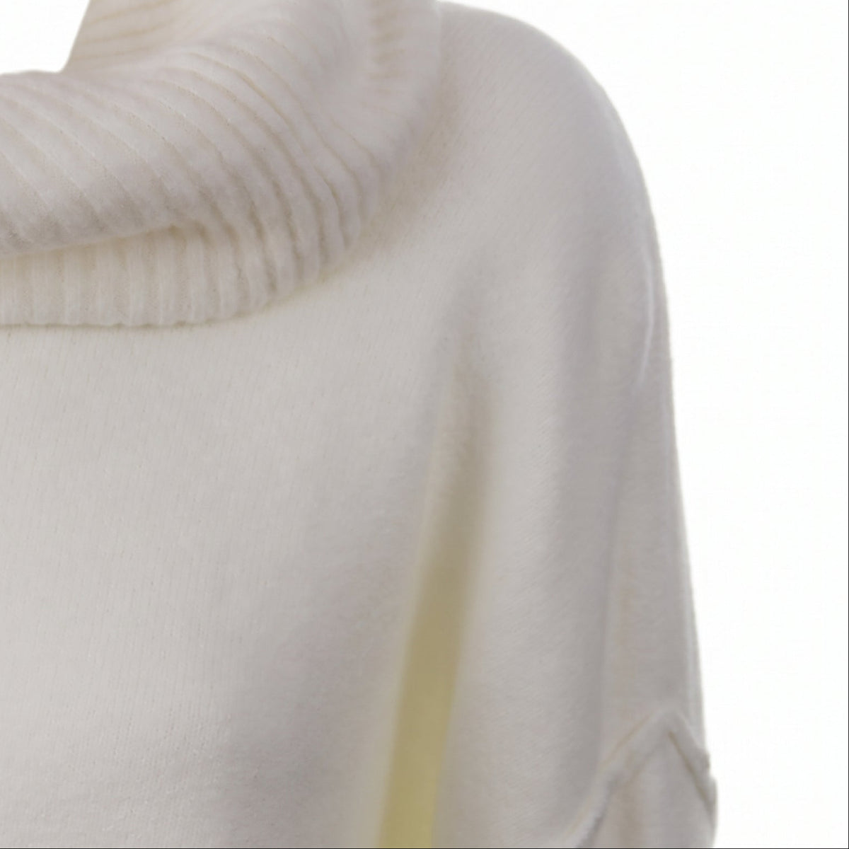 Maglia girocollo con collo removibile