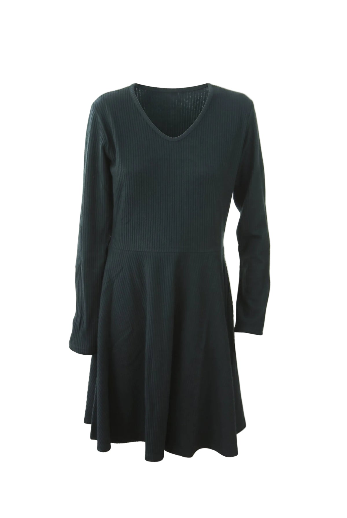 Abito corto in maglia a costine