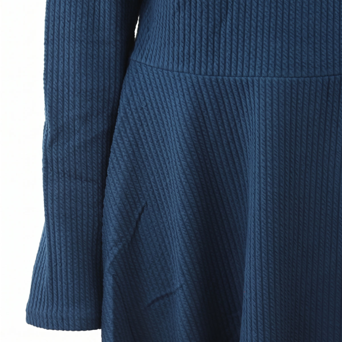 Abito corto in maglia a costine