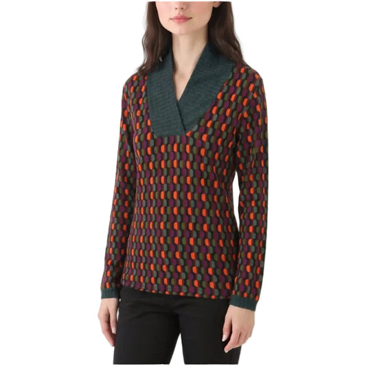 Blusa con collo a cerchio