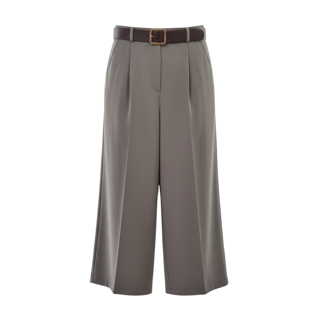 Pantalone midi largo