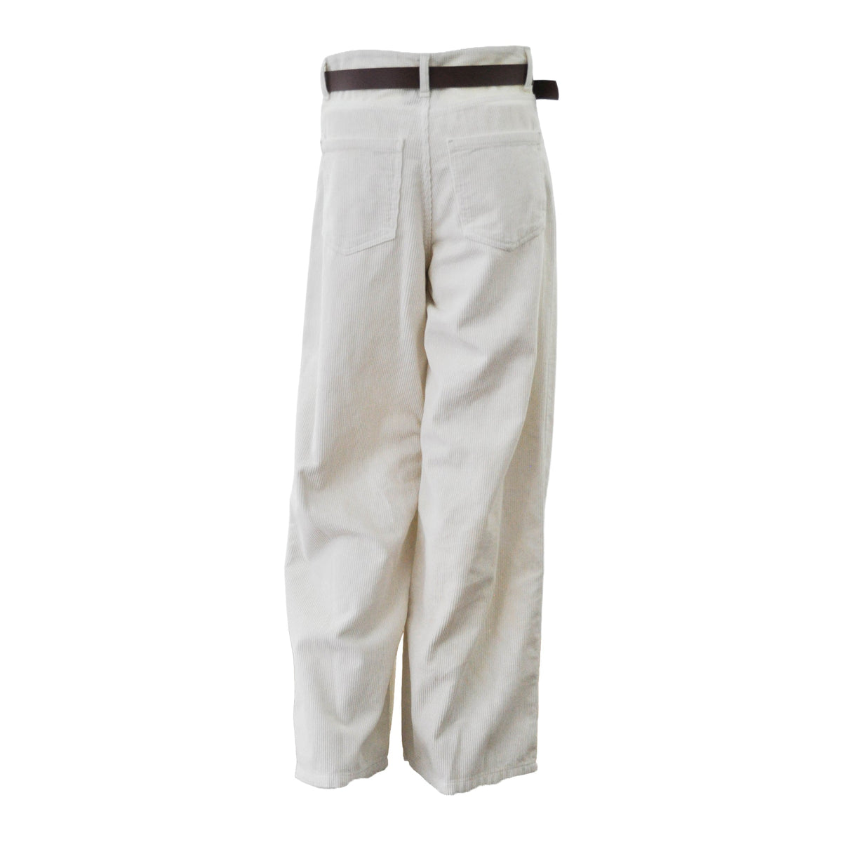 Pantalone in velluto con cintura