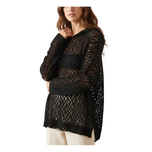 Blusa over con collo morbido