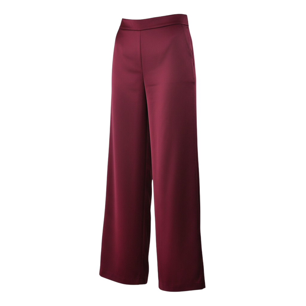 Pantaloni in raso fluido