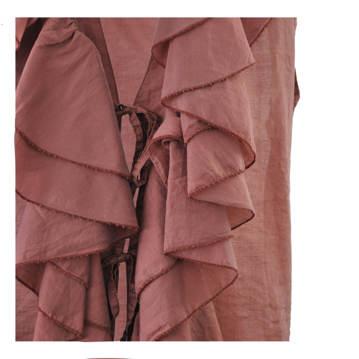 MUSLIN BLOUSE WITH TIES
