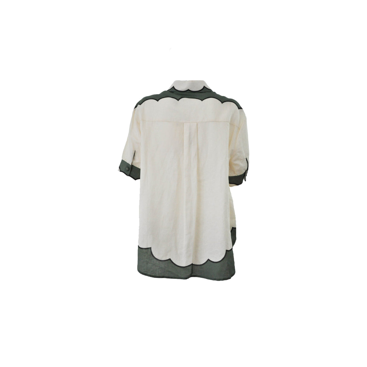 GEOMETRIC LINEN BLOUSE