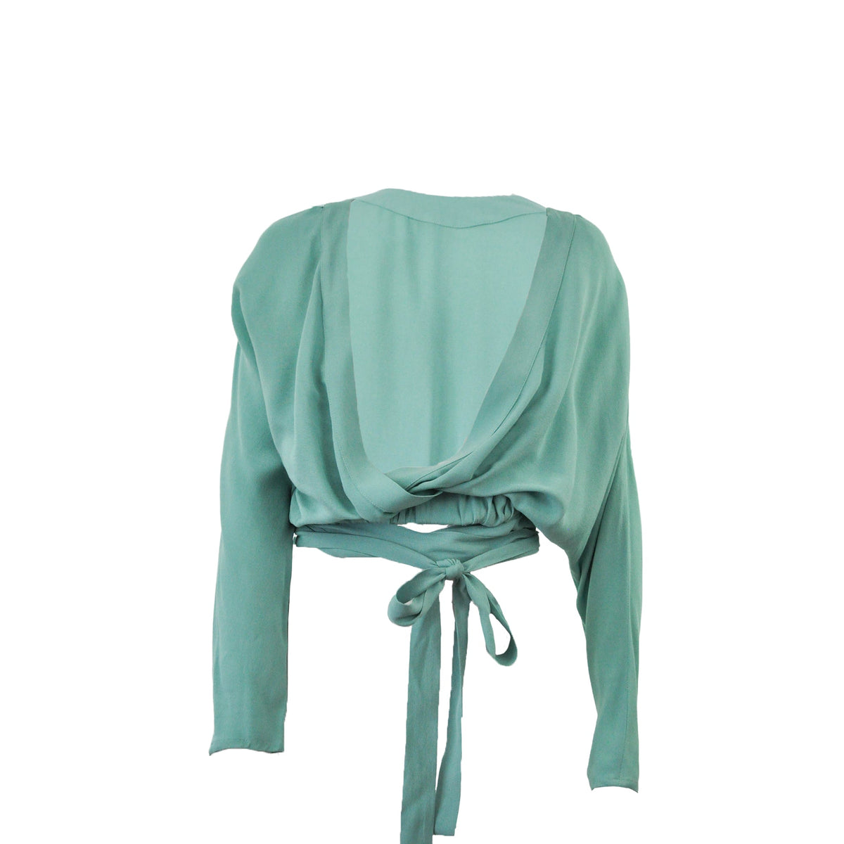 CARLA SHIRT WITH AQUA GREEN OPENING