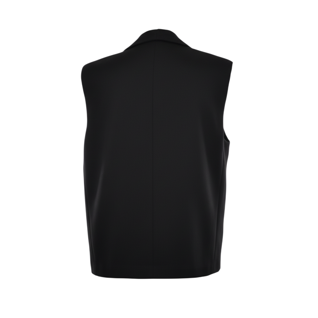 Gilet con collo sciallato