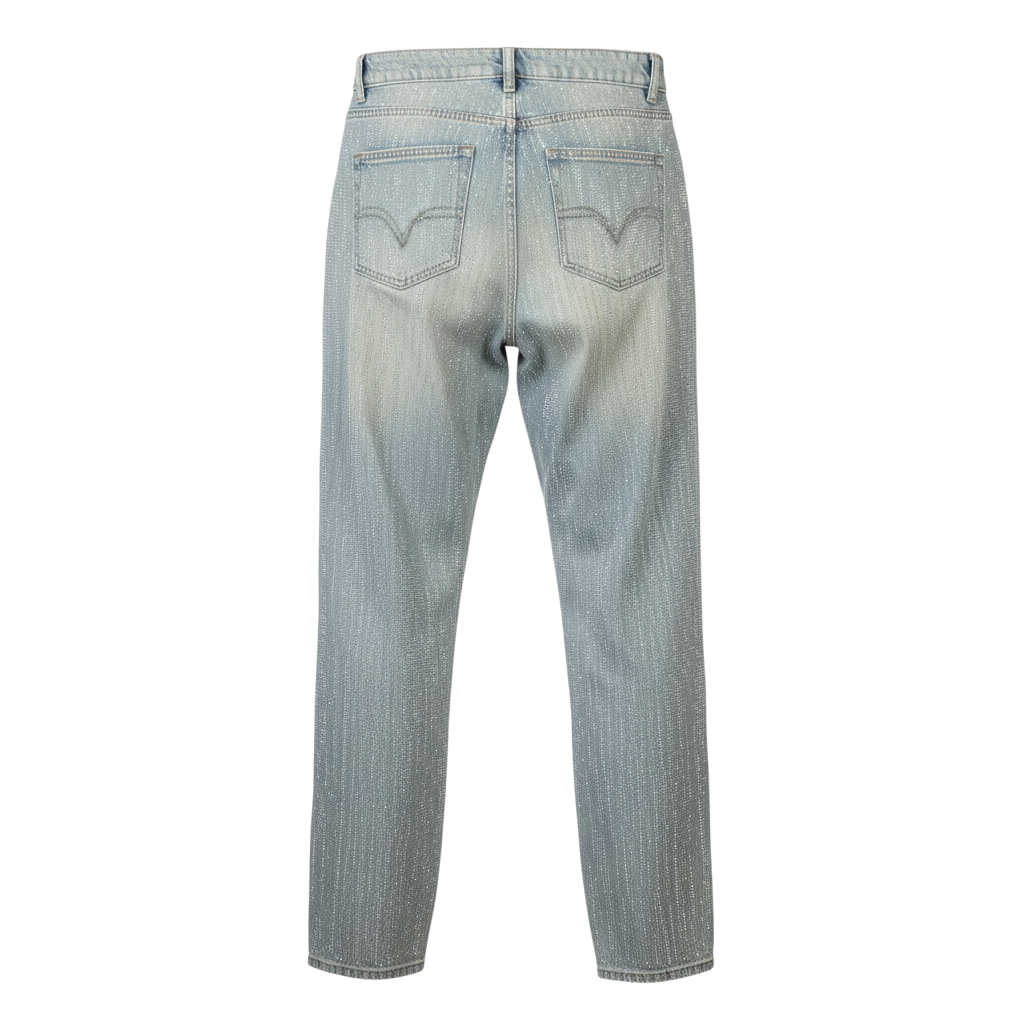 Jeans with rhinestones