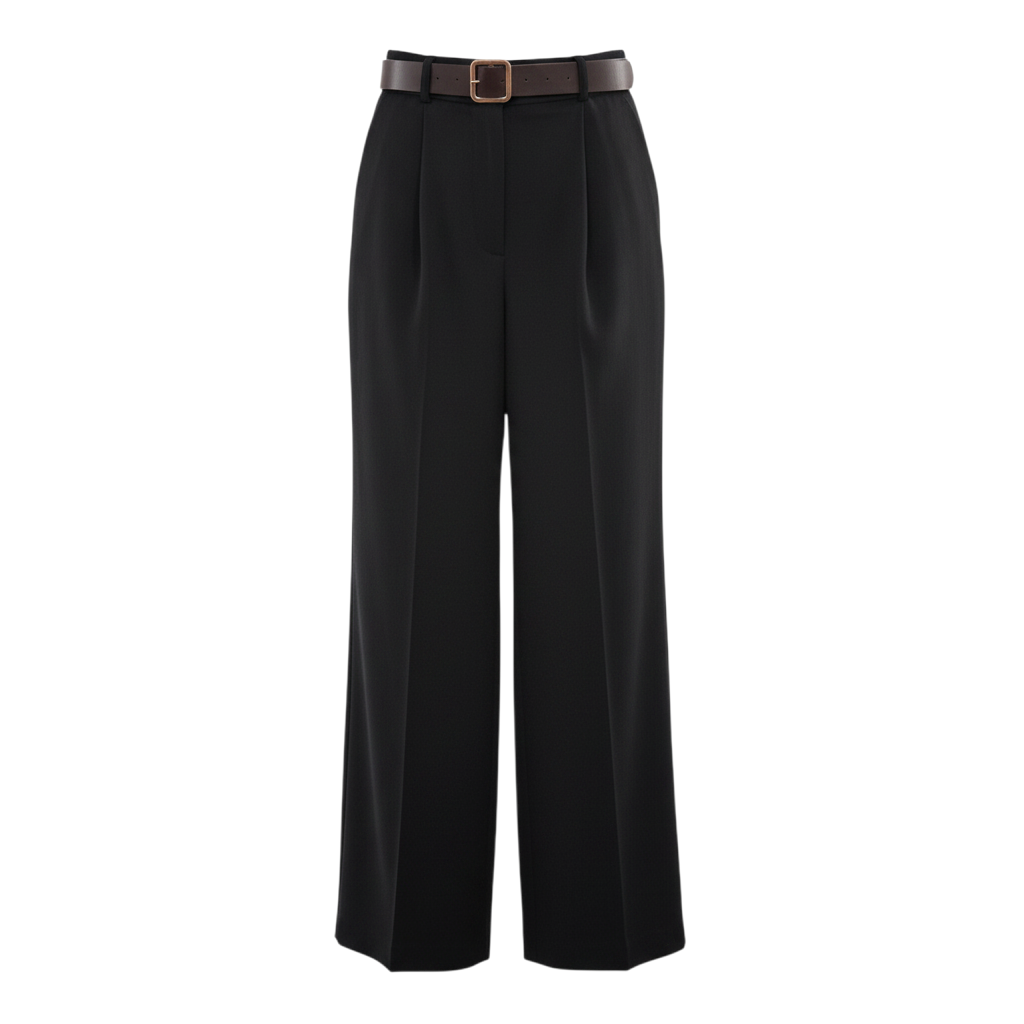 Pantalone palazzo con cintura