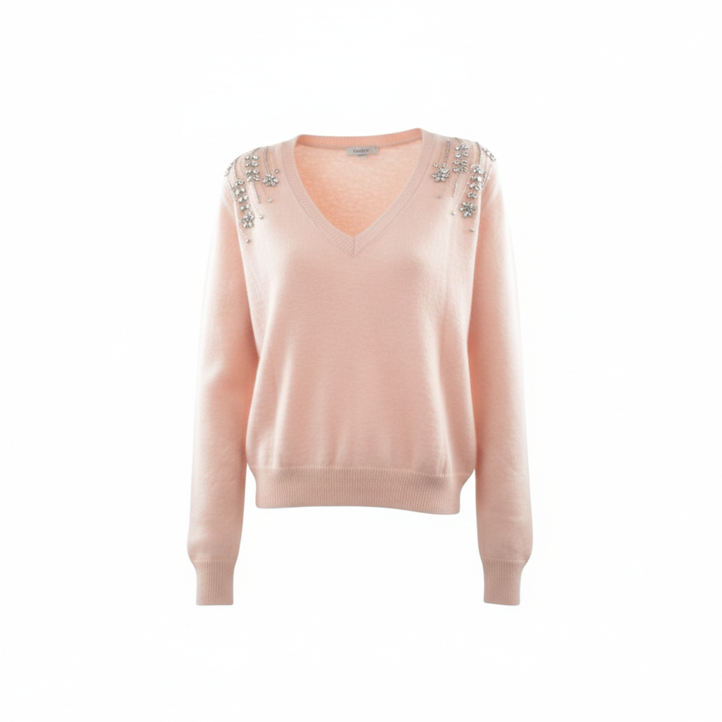 Maglia con ricami laterali