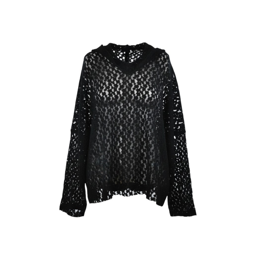 Blusa over con collo morbido
