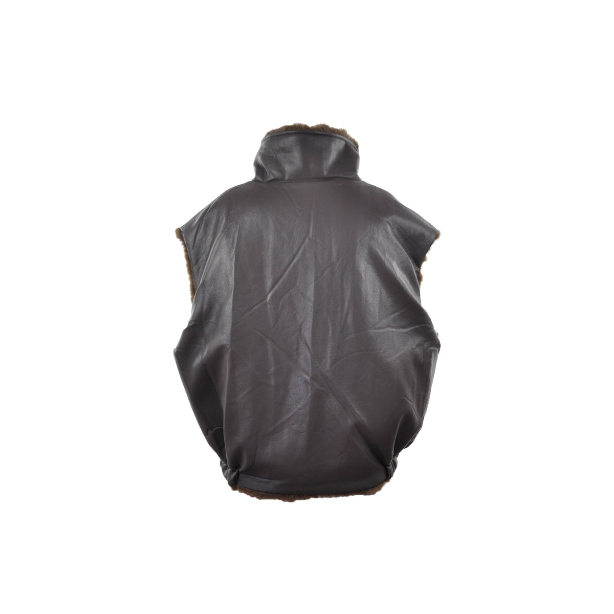 gilet in ecopelliccia reversibile