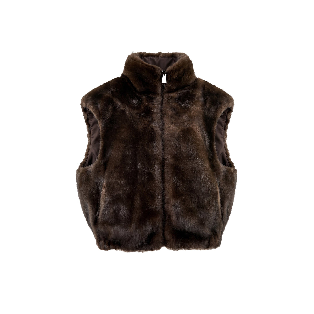 gilet in ecopelliccia reversibile