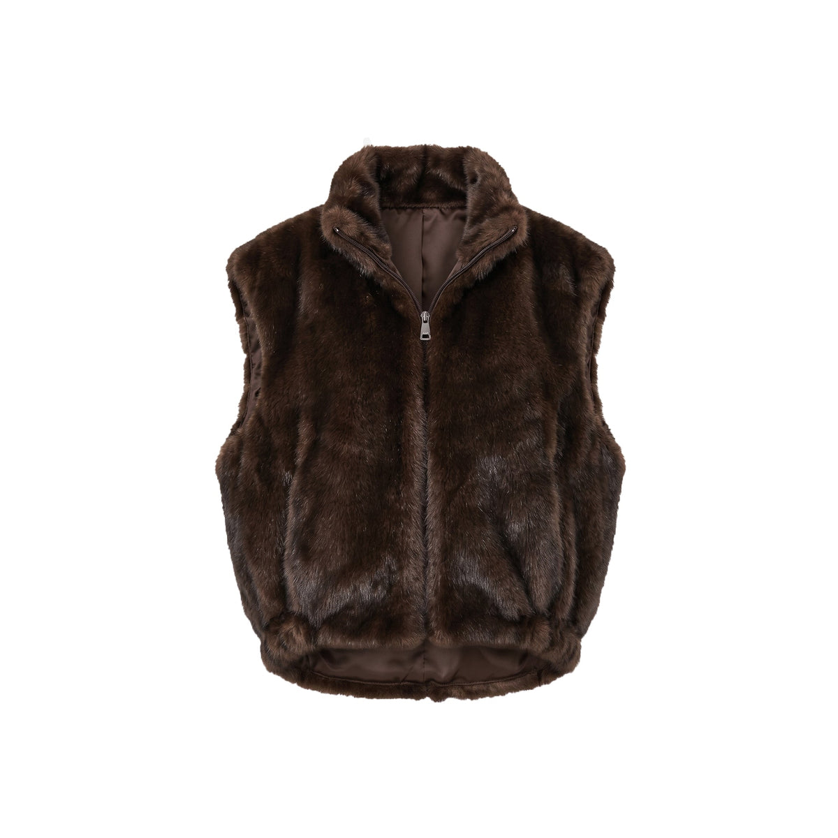 gilet in ecopelliccia reversibile