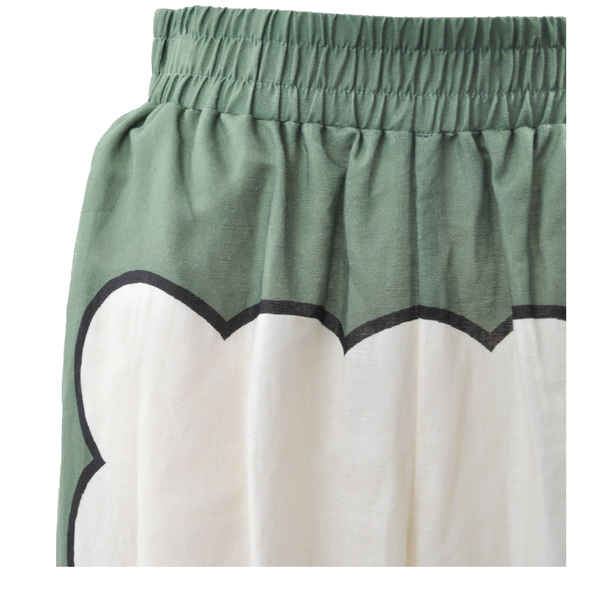 GEOMETRIC LINEN TROUSERS