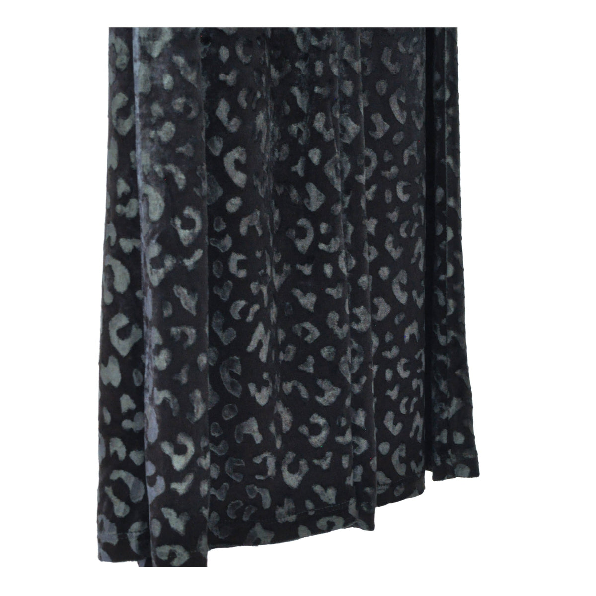 Pantaloni palazzo in velluto maculato