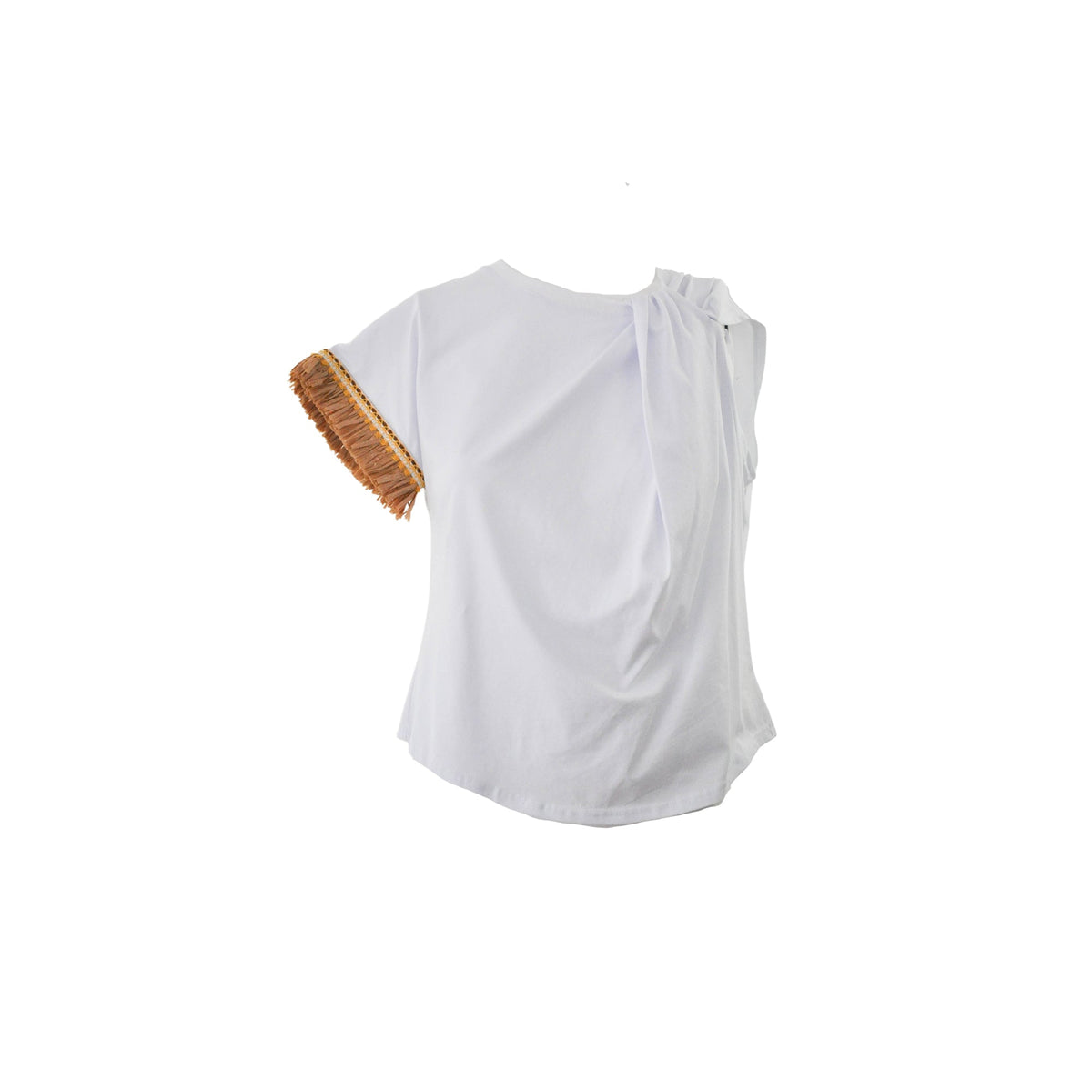 T-shirt nodo con applicazioni