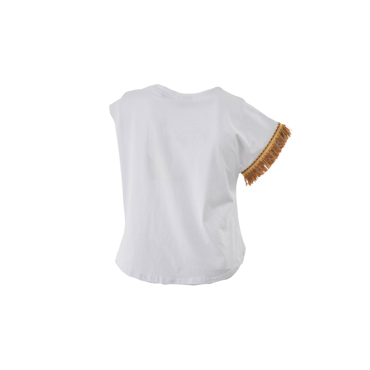 T-shirt nodo con applicazioni